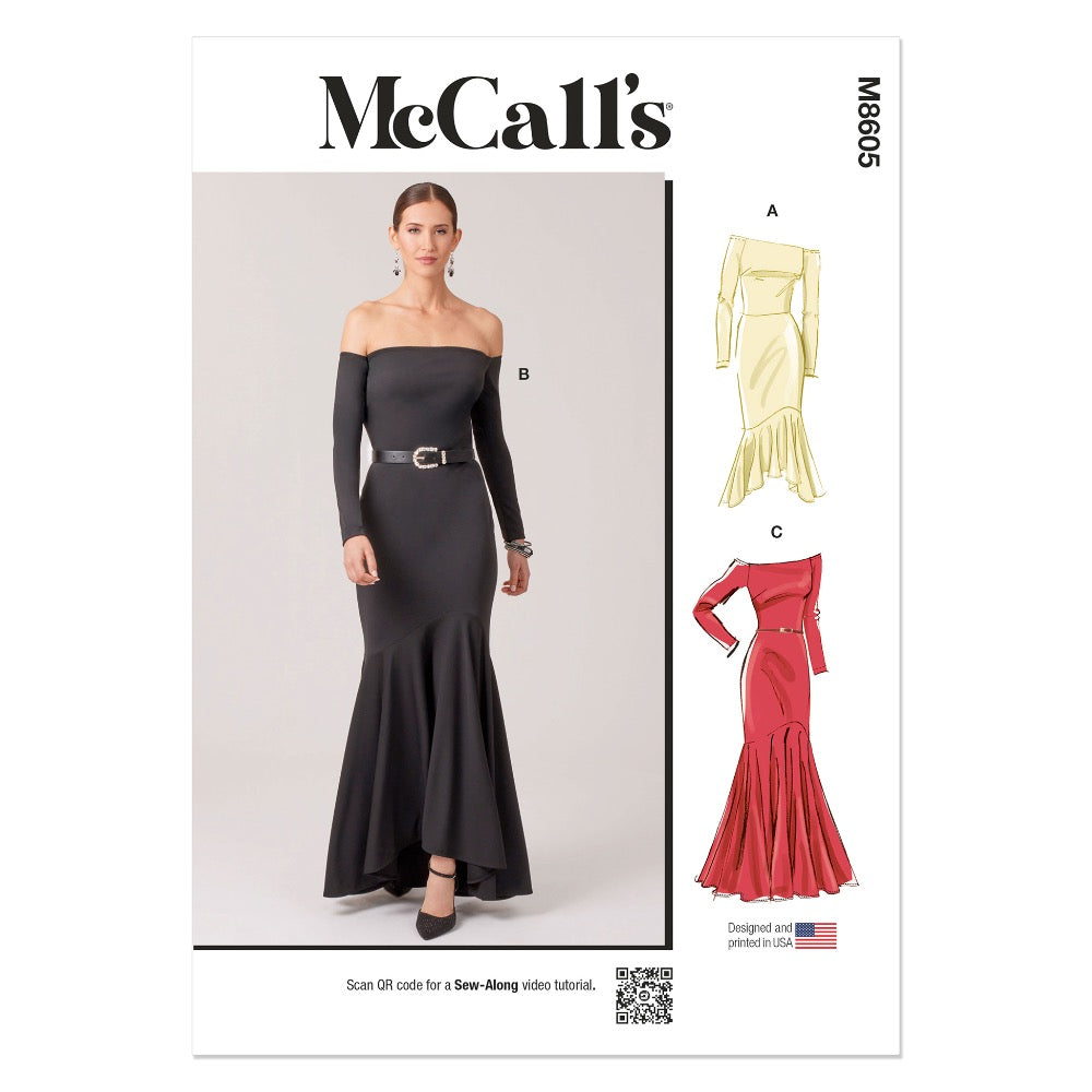 McCalls M8605 Misses' Dresses with Petite Lines