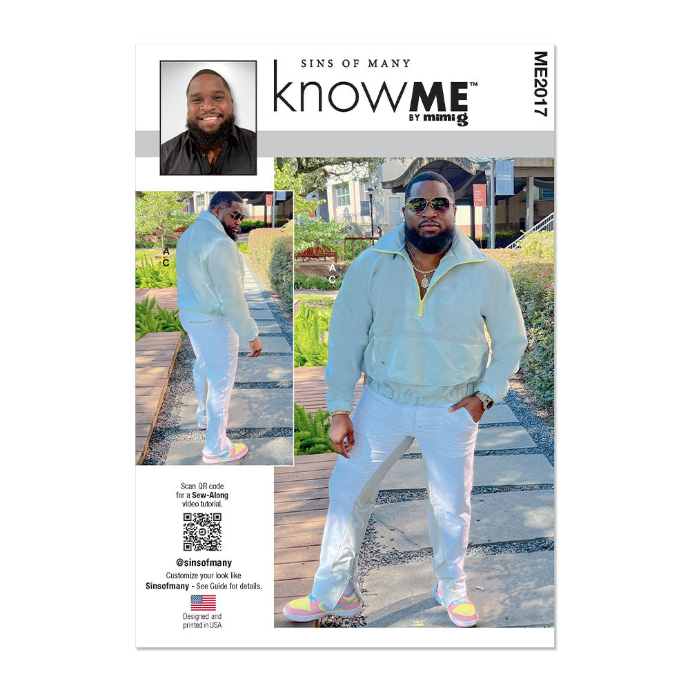McCALL's ME2017 Men's Pullover Jacket and Pants By Sins Of Many