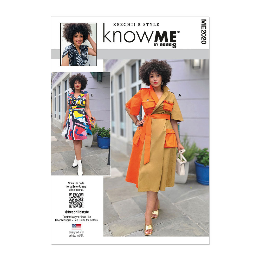 McCALL's ME2020 Misses' and Women's Wrap Dress With Belt By Keechii B Style