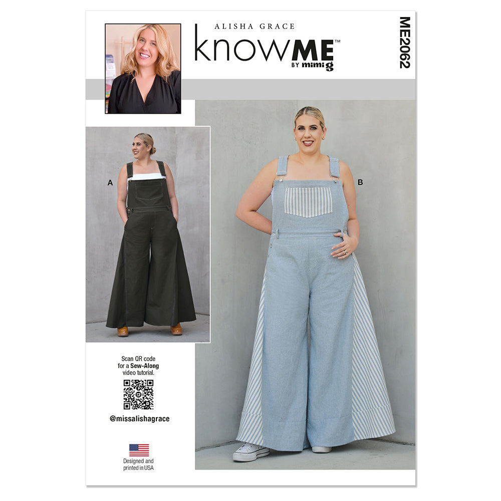 KNOW ME ME2062 Misses' Overalls by Alisha Grace