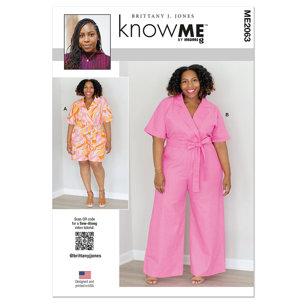 KNOW ME ME2063 Misses' and Women's Romper and Jumpsuit by Brittany J. Jones