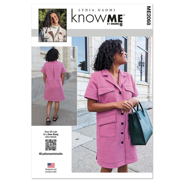 KNOW ME ME2068 Misses' Shirt Dress by Lydia Naomi