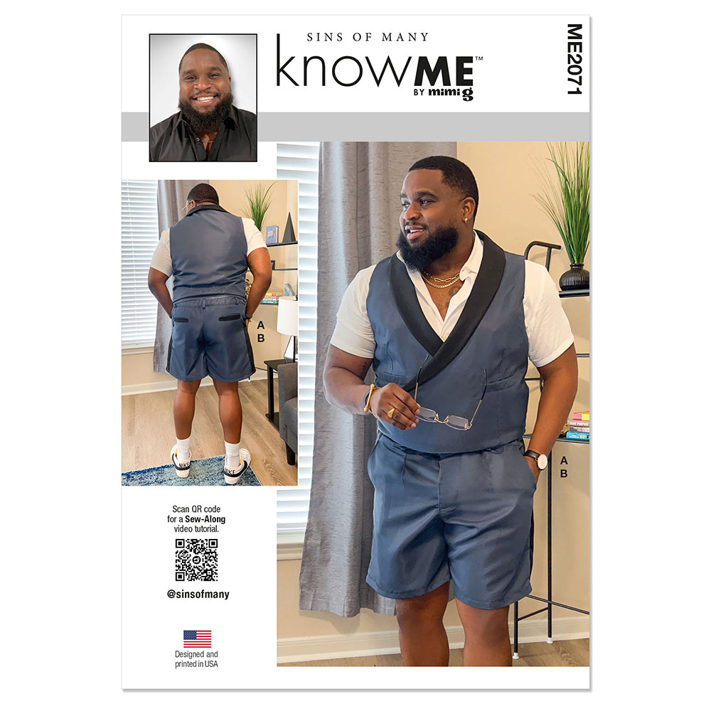 KNOW ME ME2071 Men's Vest and Shorts by Sins of Many