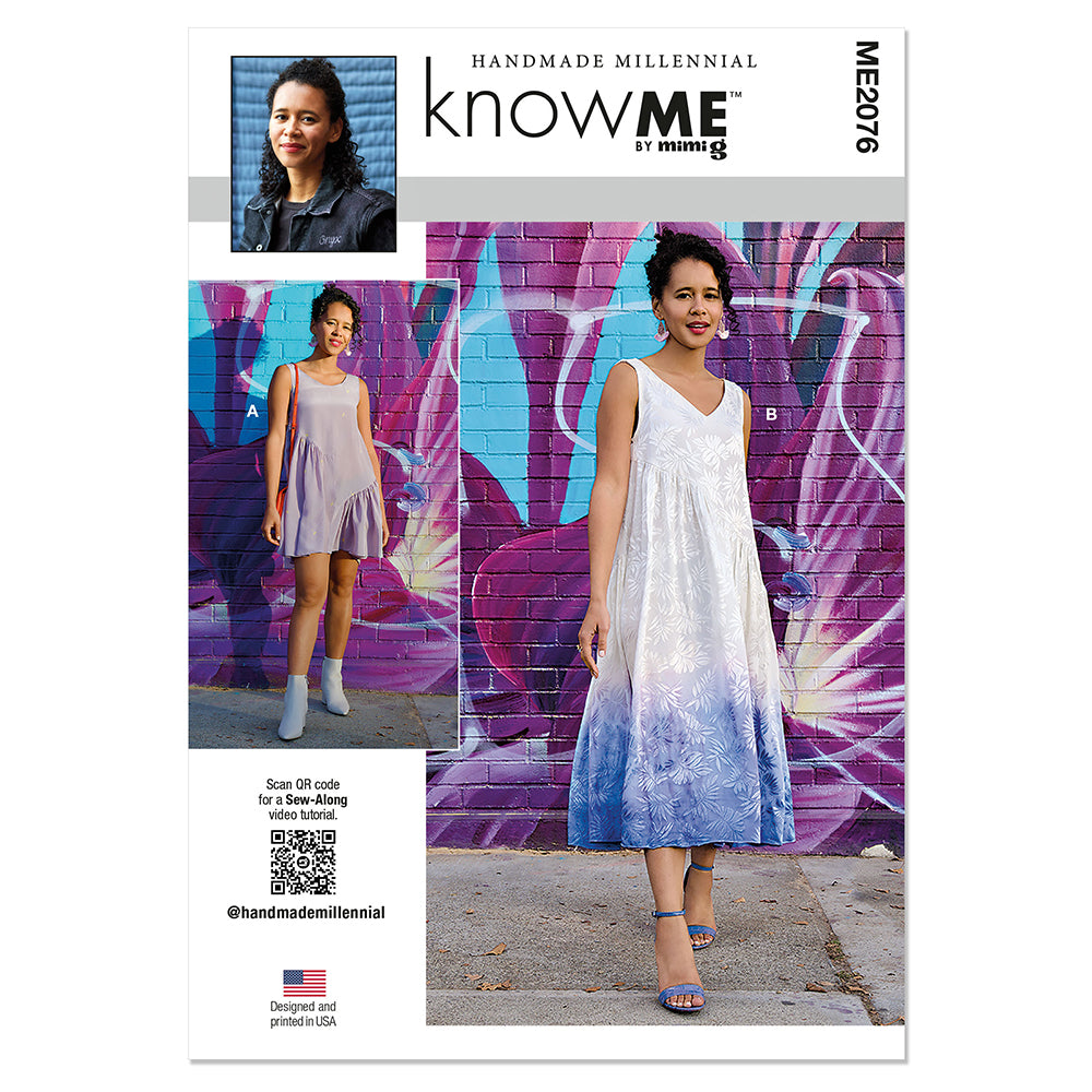 McCALLs ME2076 Misses’ Front or Back Reversible Dress in Two Lengths by Handmade Millennial