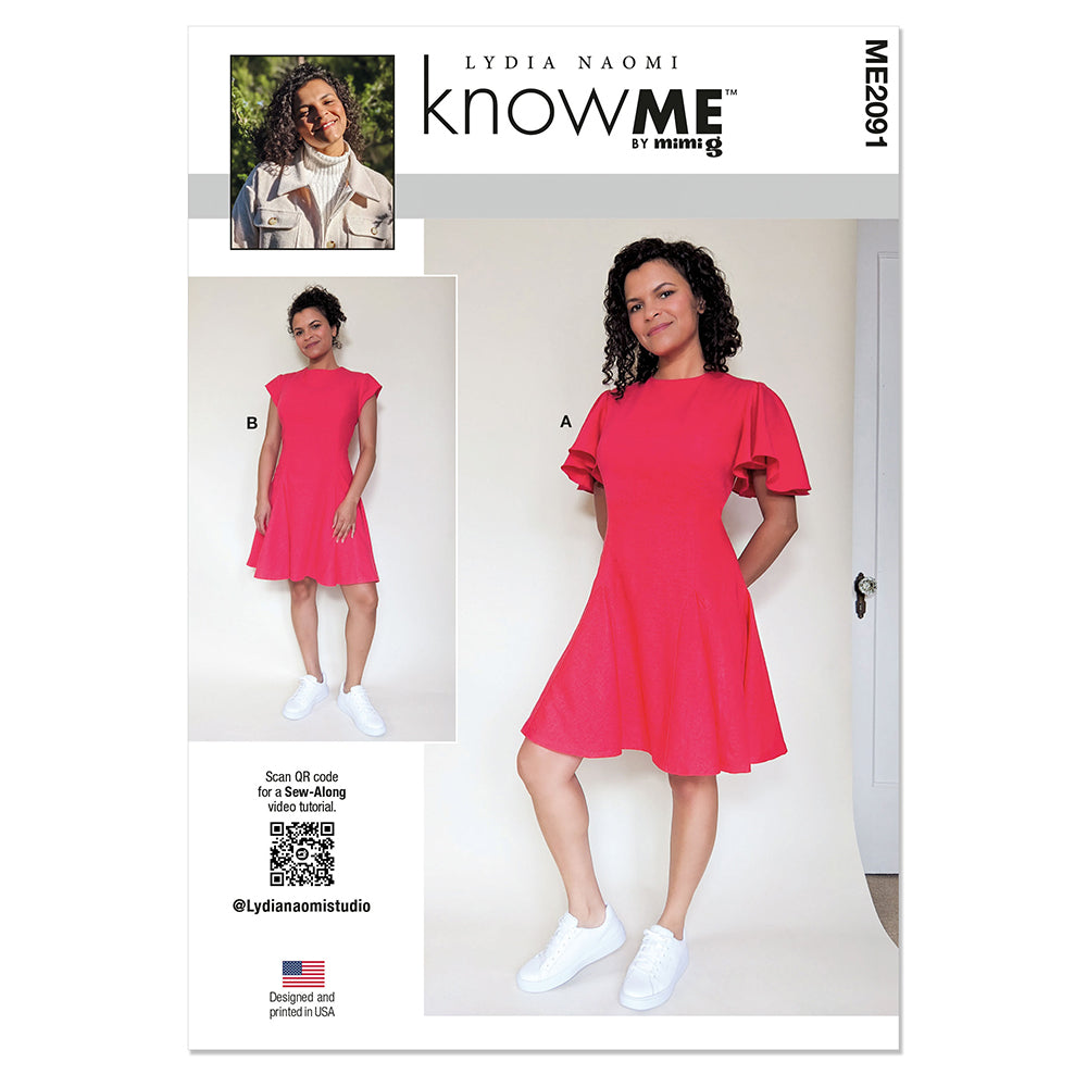 McCALLs ME2091 Misses Dress with Sleeve Variations by Lydia Naomi