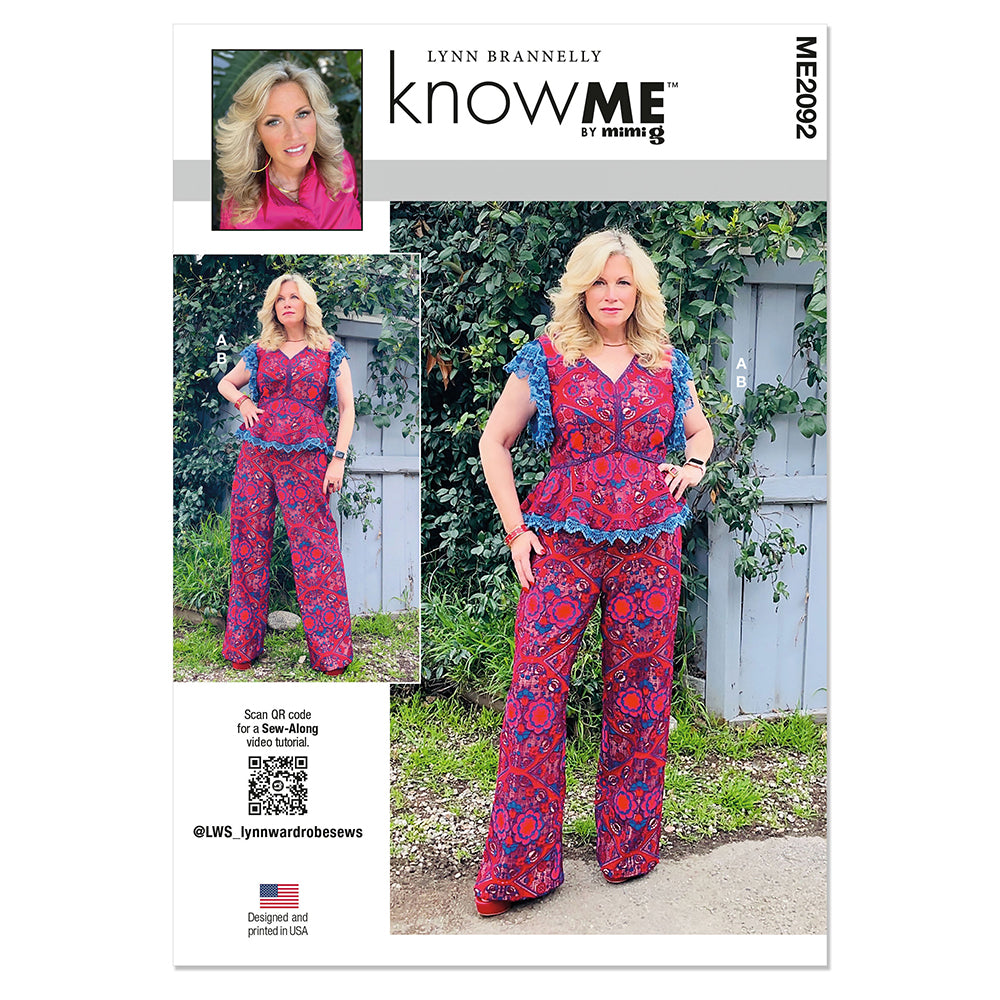 McCALLs ME2092 Misses Top and Pants by Lynn Brannelly