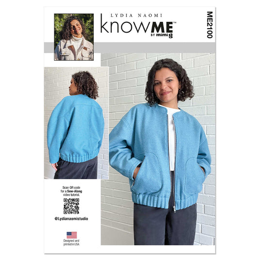 KNOW ME ME2100 Misses' Bomber Jacket by Lydia Naomi