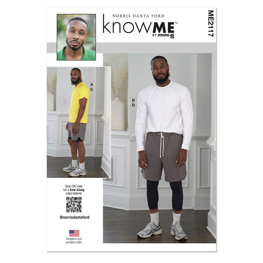 KNOW ME ME2117 Men’s Shorts in Two Lengths and Knit Tops by Norris Dánta Ford
