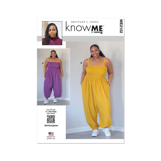 KNOW ME ME2122 Misses' Jumpsuit in Two Lengths by Brittany J. Jones
