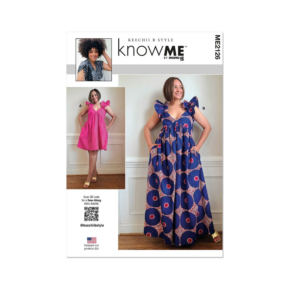 KNOW ME ME2126 Misses' Dress in Two Lengths by Keechii B Style