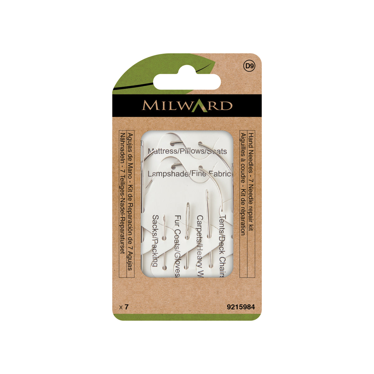 MILWARD GREEN Hand Needle 7-Pc Repair Kit