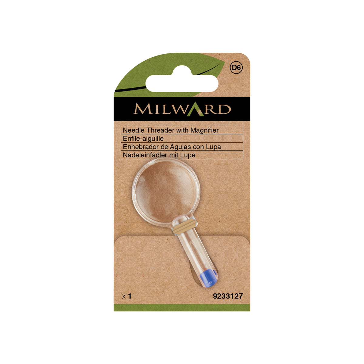 MILWARD GREEN Needle Threader W.Magnifier