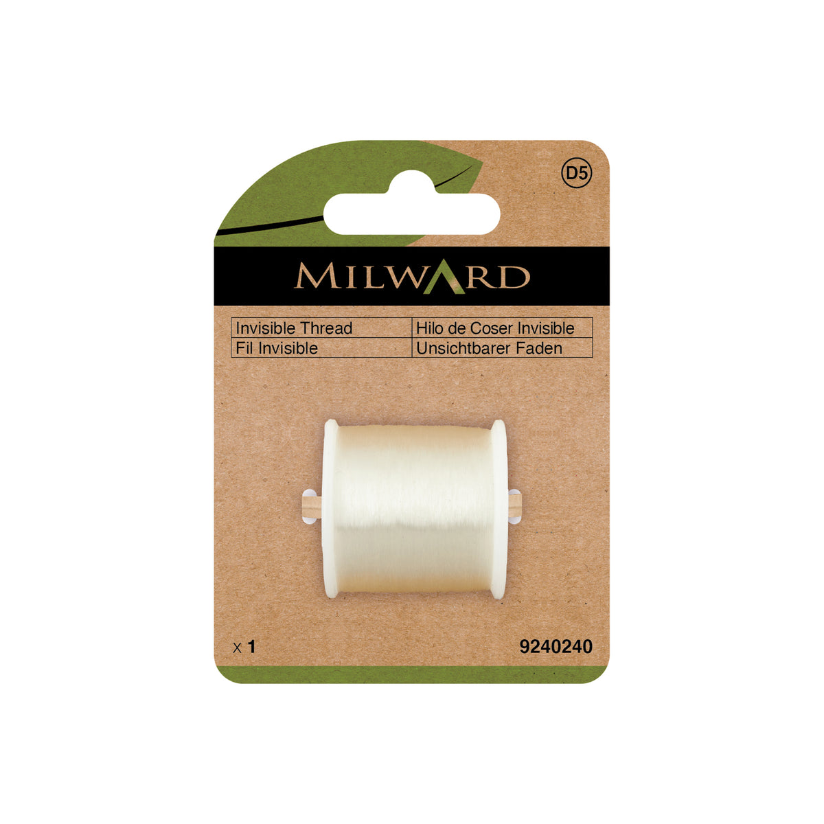 MILWARD GREEN 200M Invisible Thread Clear