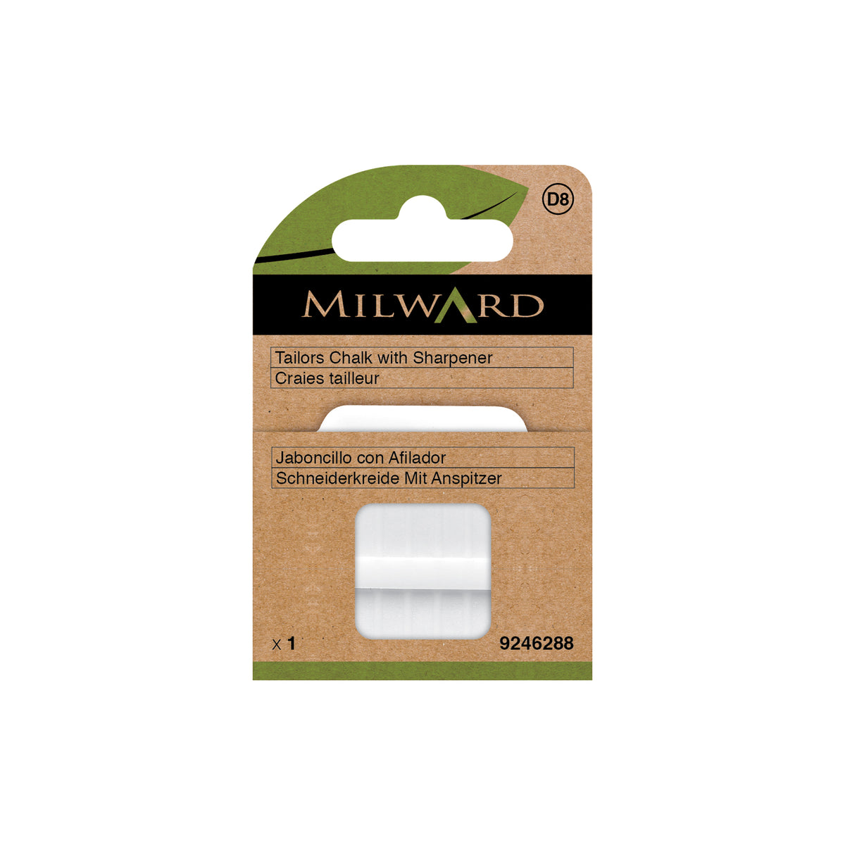 MILWARD GREEN Tailors Chalk W.Sharpener