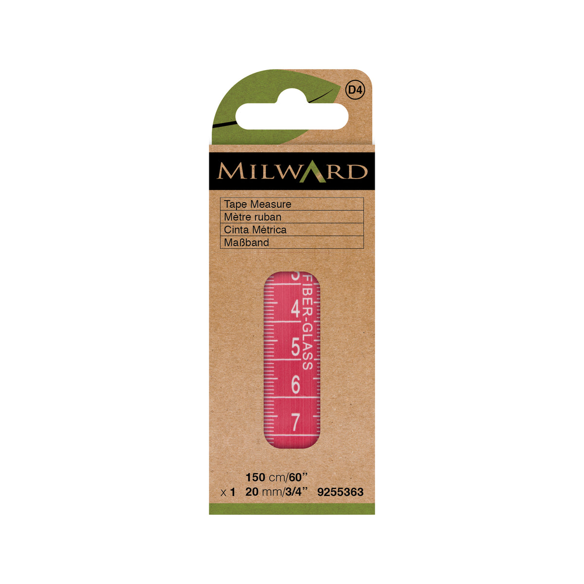MILWARD GREEN Tape Measure Analogical 20mm X 150cm