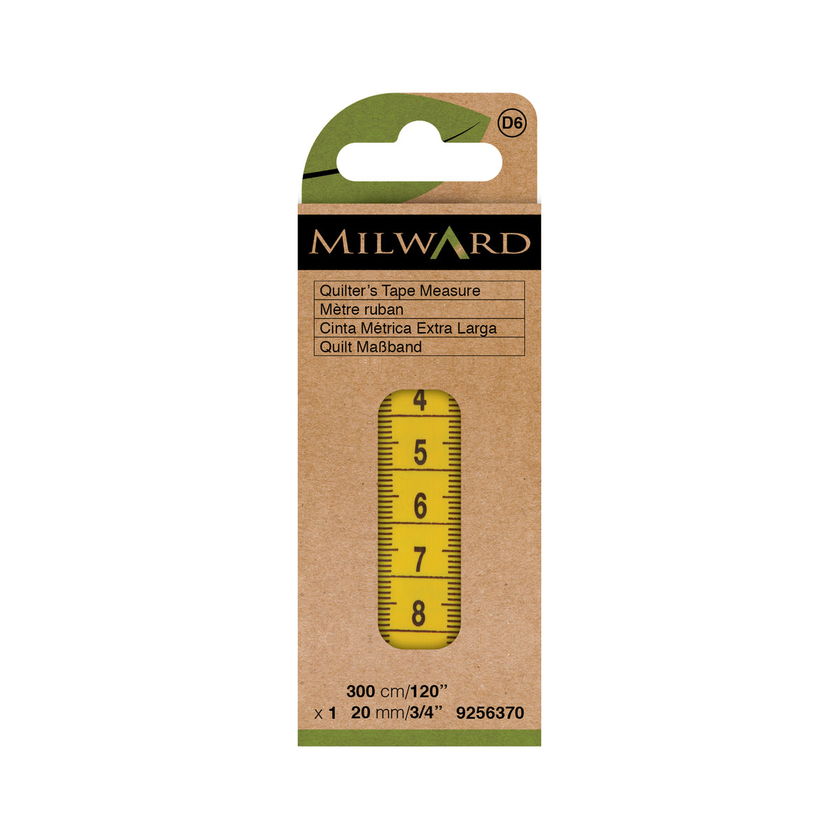 MILWARD GREEN Tape Measure 20mm X 300cm