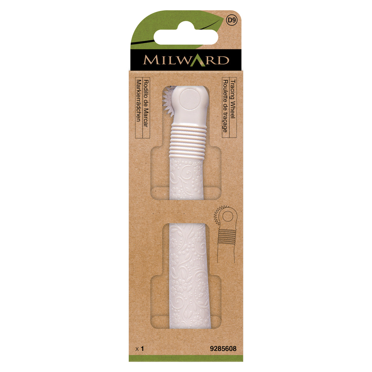 MILWARD GREEN Tracing Wheel/Plastic Handle
