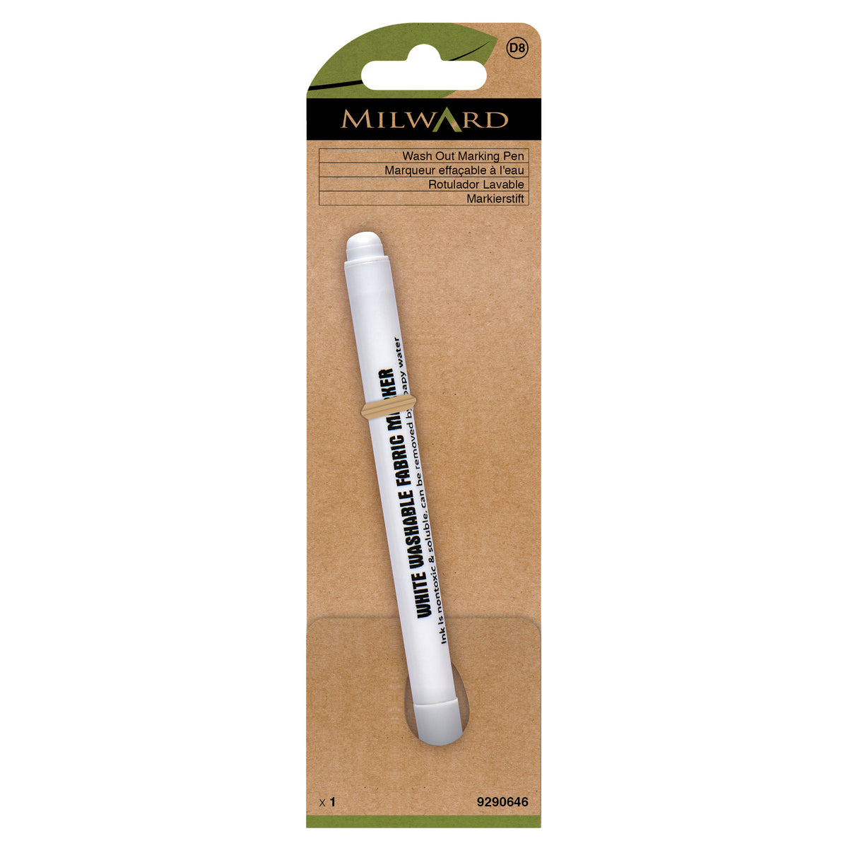 MILWARD GREEN Washable Pen White