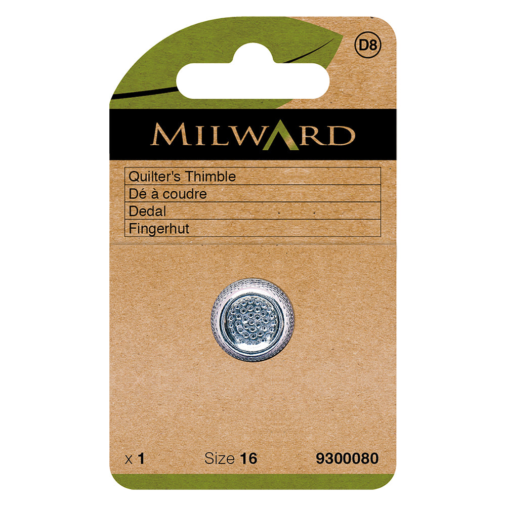 MILWARD GREEN Nickel Plated Nonslip Thimble/Md