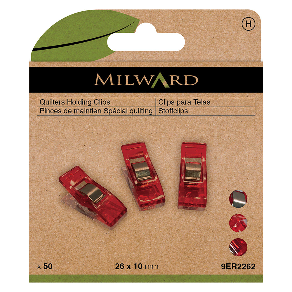 MILWARD GREEN Quilt Clip Small 50 Pcs
