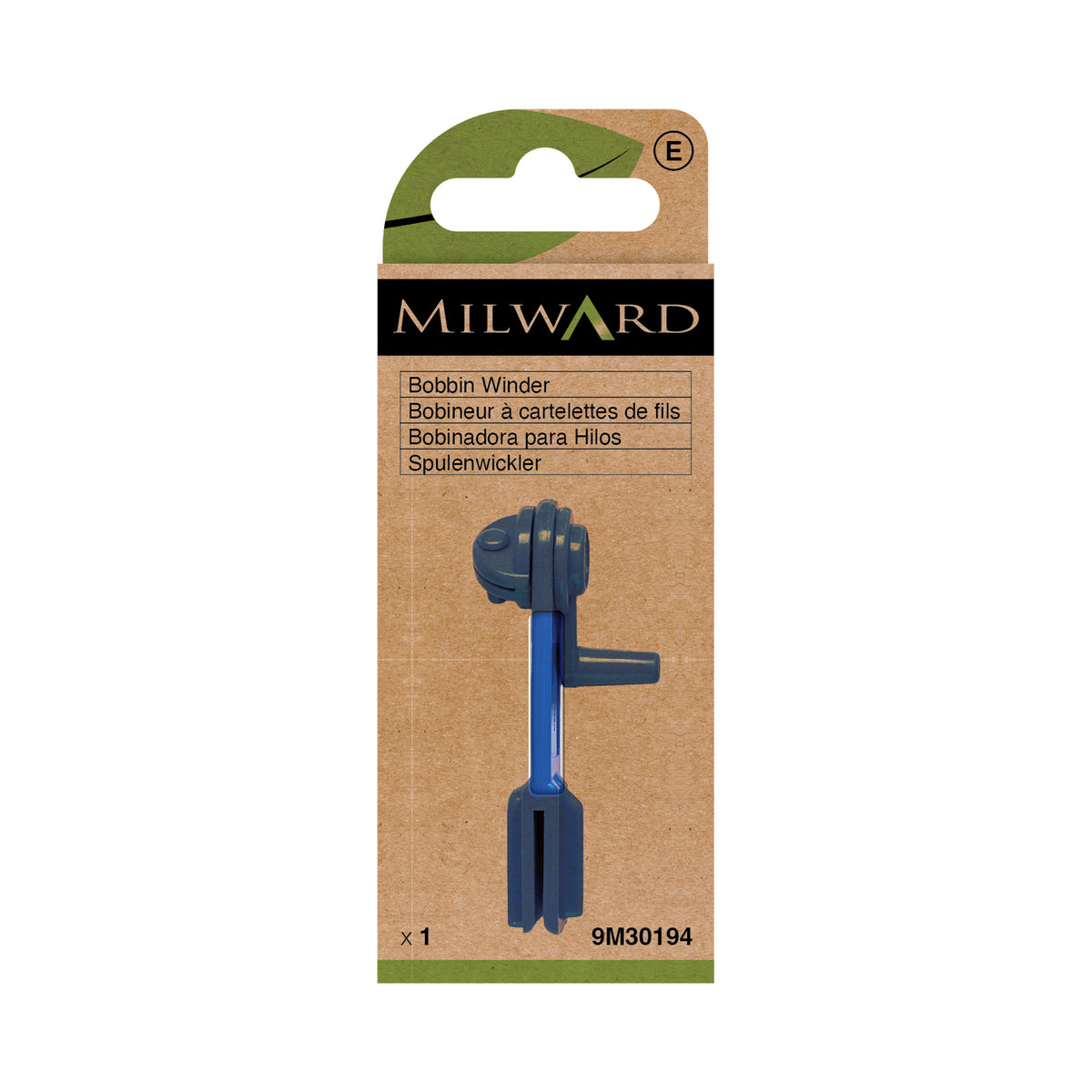 MILWARD GREEN Floss Thread Winder Plastic