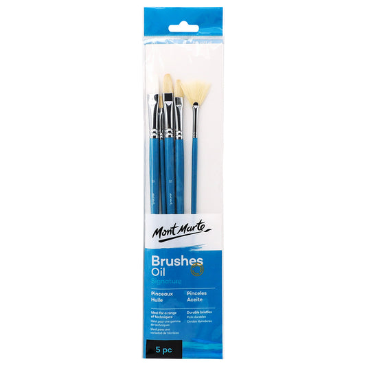 MONT MARTE Gallery Series Brush Set Oils 5 piece set