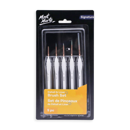 MONT MARTE Detail & Liner Brush Set 5 piece set