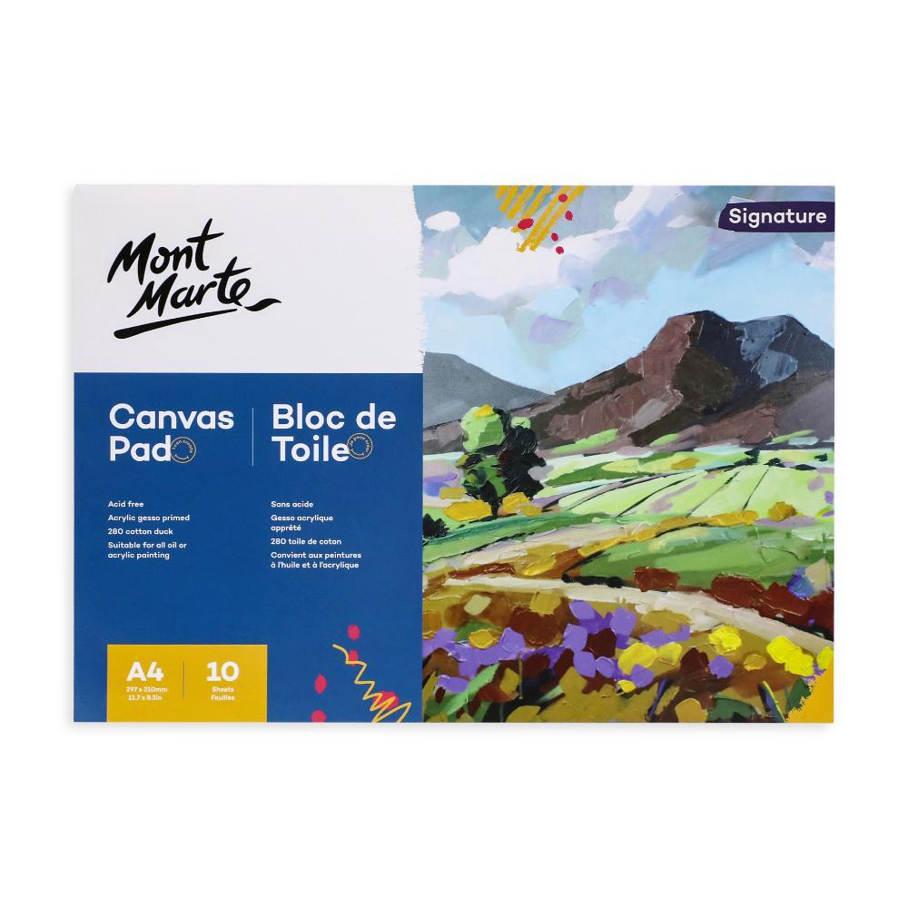 MONT MARTE Canvas Pad A4 - 10 Sheets