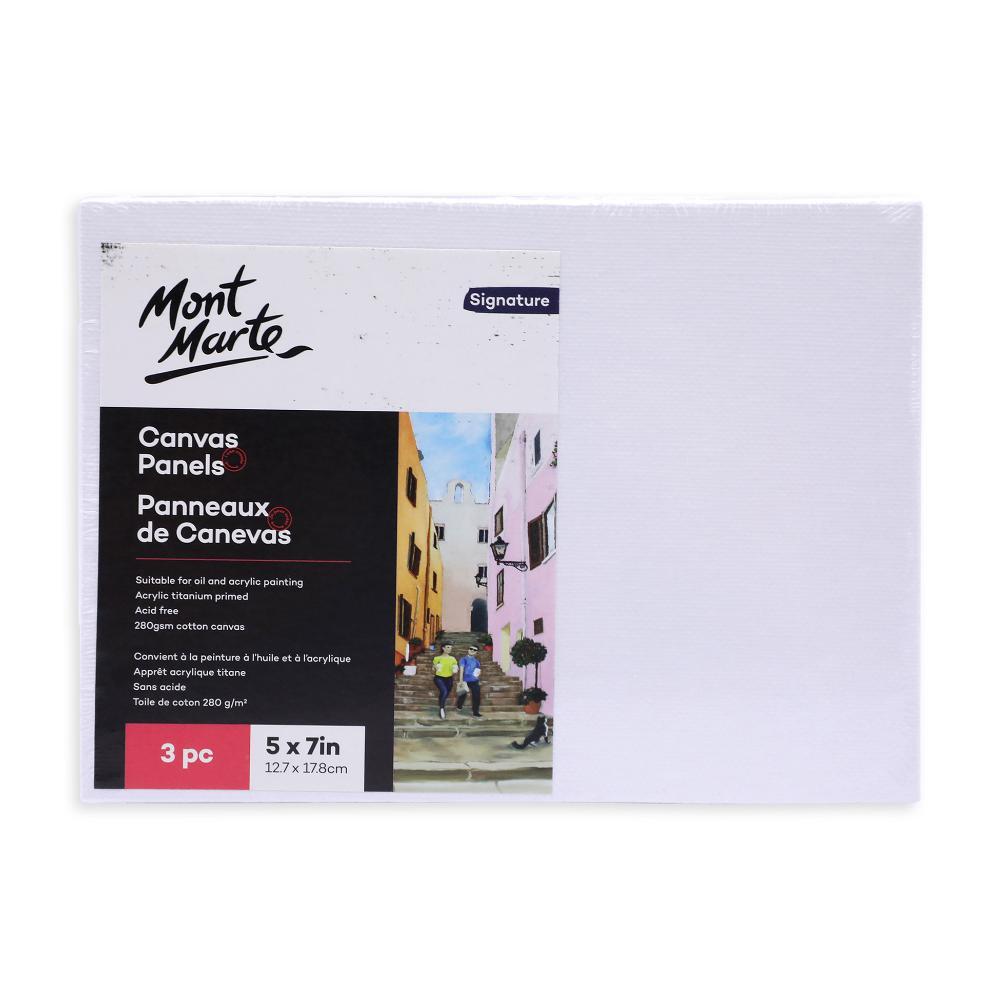 MONT MARTE Canvas Panels 12.7 x 17.8 cm (5 x 7 in.) - 3 pcs
