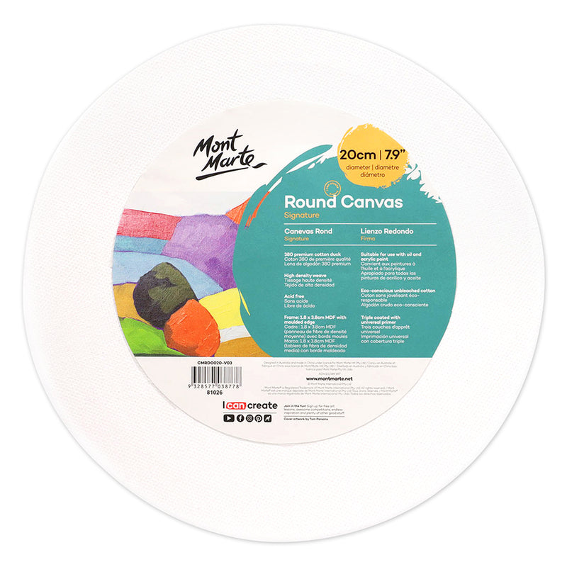 MONT MARTE Canvas Round 8" (20cm)