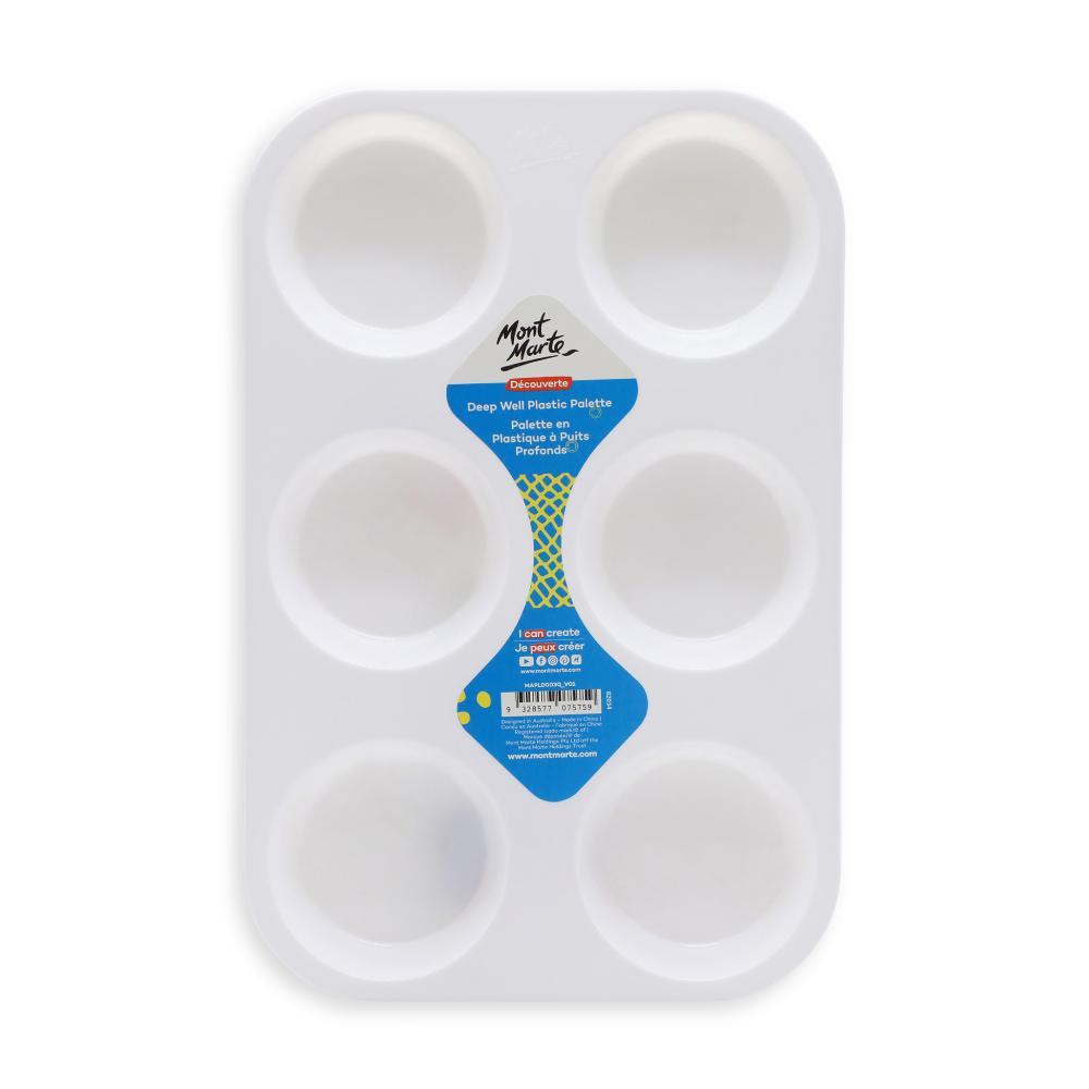 MONT MARTE Deep Well Plastic Palette 6 Holes