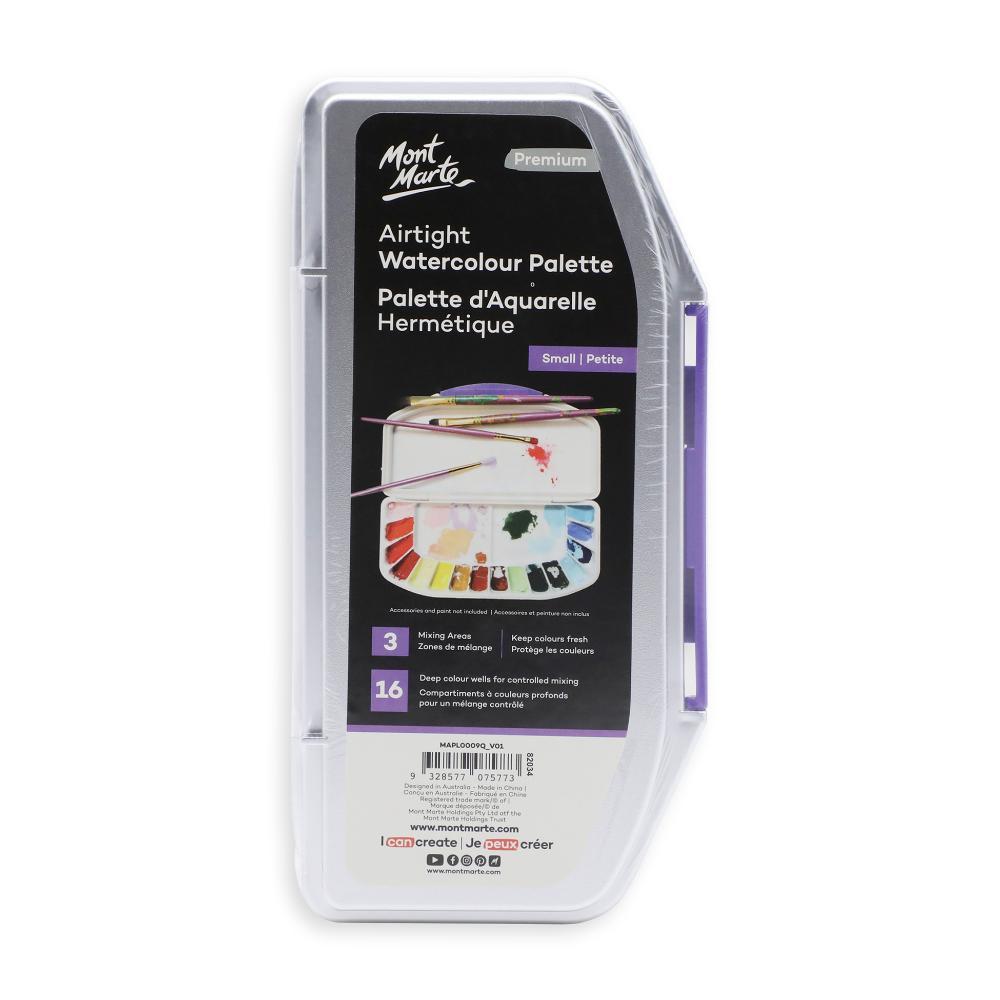 MONT MARTE Airtight Watercolour Palette 16 Slots