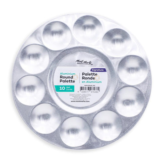 MONT MARTE Aluminium Round Palette 10 Wells