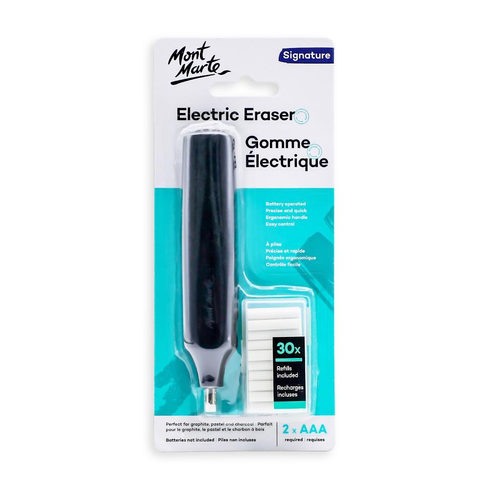MONT MARTE Electric Eraser with - 30pcs Erasers
