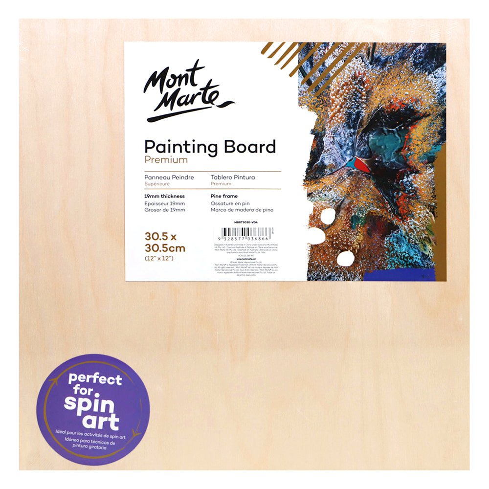 MONT MARTE Premium Painting Board 30.5 x 30.5 cm (12 x 12 in.)