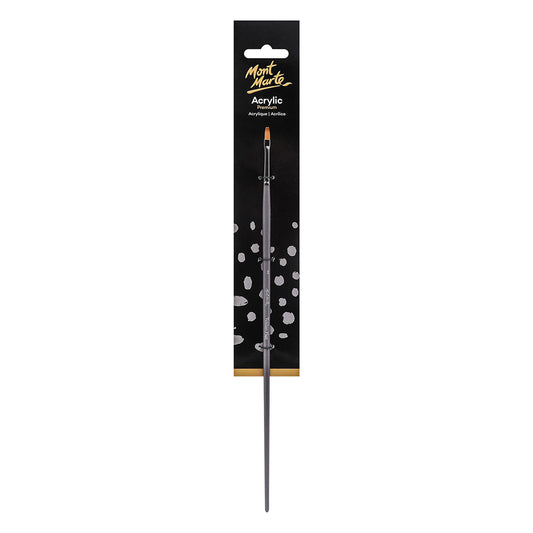 MONT MARTE Artist Brush Taklon Flat Long 2
