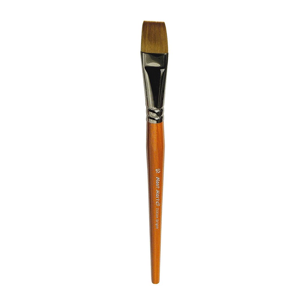 MONT MARTE Artist Brush Taklon Bright Short 16