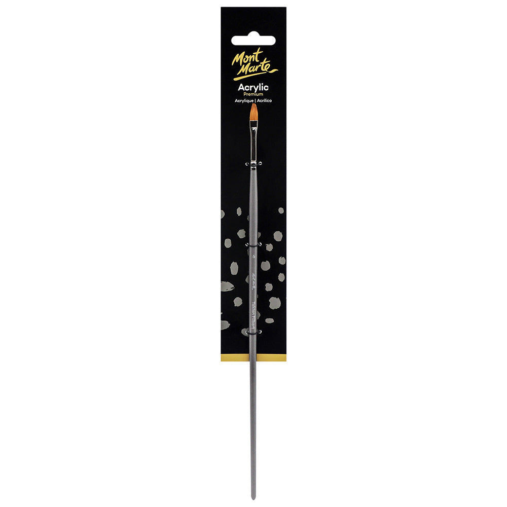 MONT MARTE Artist Brush Taklon Filbert 6