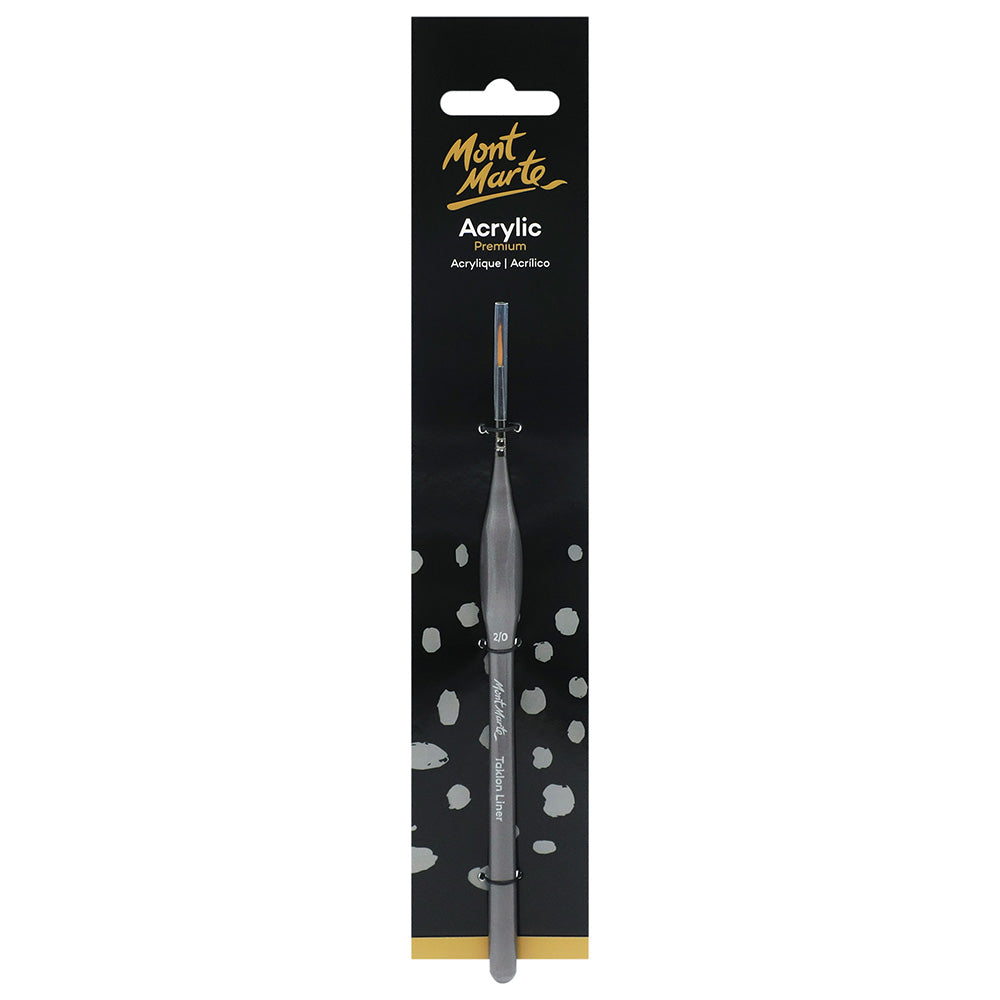 MONT MARTE Artist Brush Taklon Liner 2/0