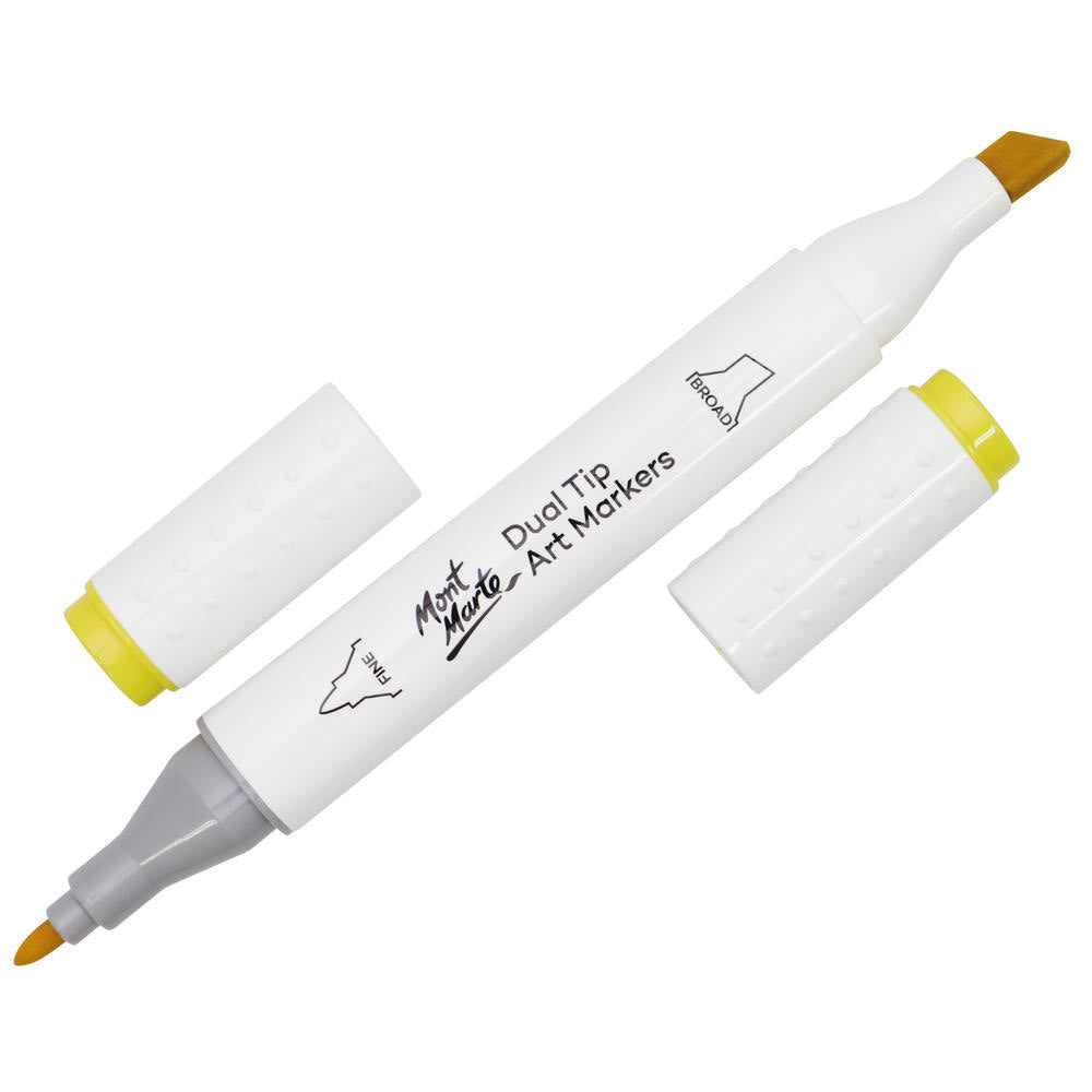 MONT MARTE Dual Tip Alcohol Art Marker - Yellow