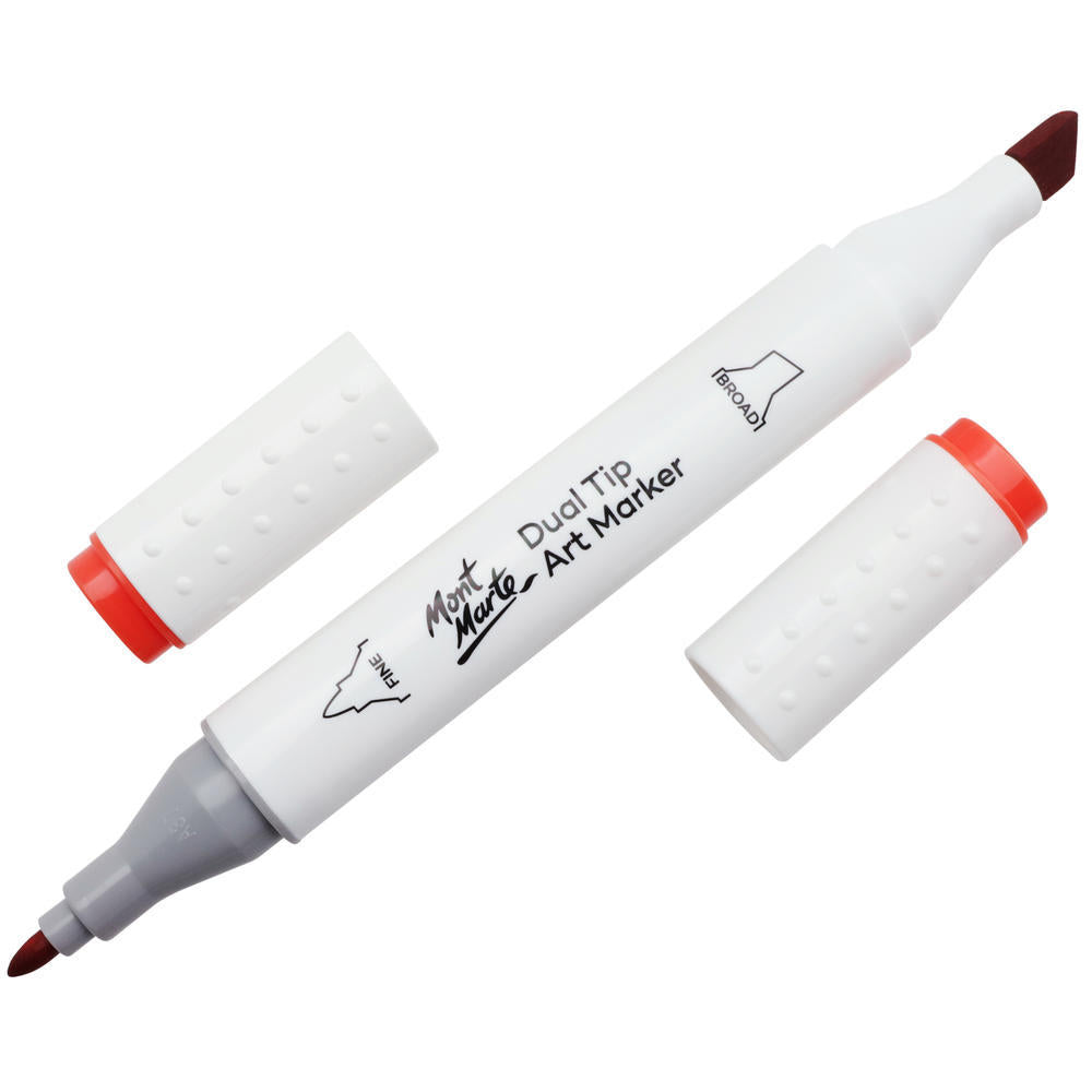 MONT MARTE Dual Tip Alcohol Art Marker - Vermilion