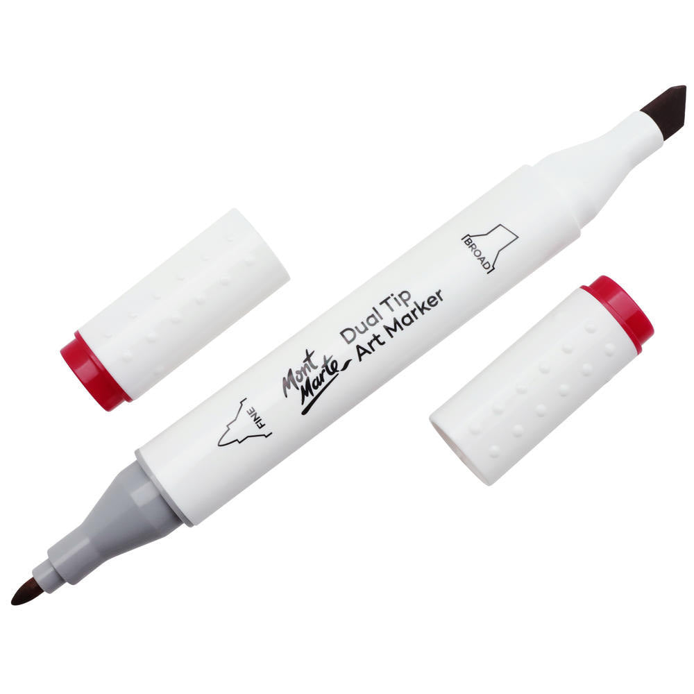 MONT MARTE Dual Tip Alcohol Art Marker - Carmine