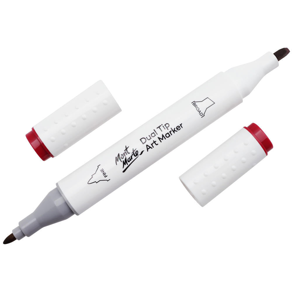 MONT MARTE Dual Tip Alcohol Art Marker - Crimson