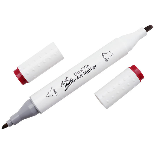 MONT MARTE Dual Tip Alcohol Art Marker - Crimson