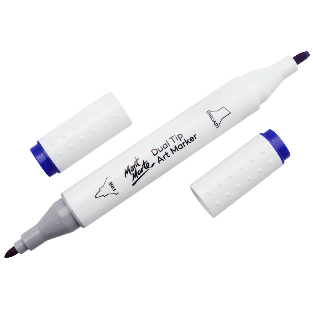 MONT MARTE Dual Tip Alcohol Art Marker - Blue