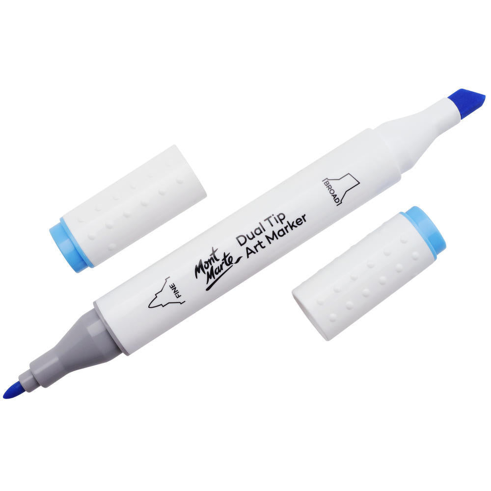 MONT MARTE Dual Tip Alcohol Art Marker - Sky Blue