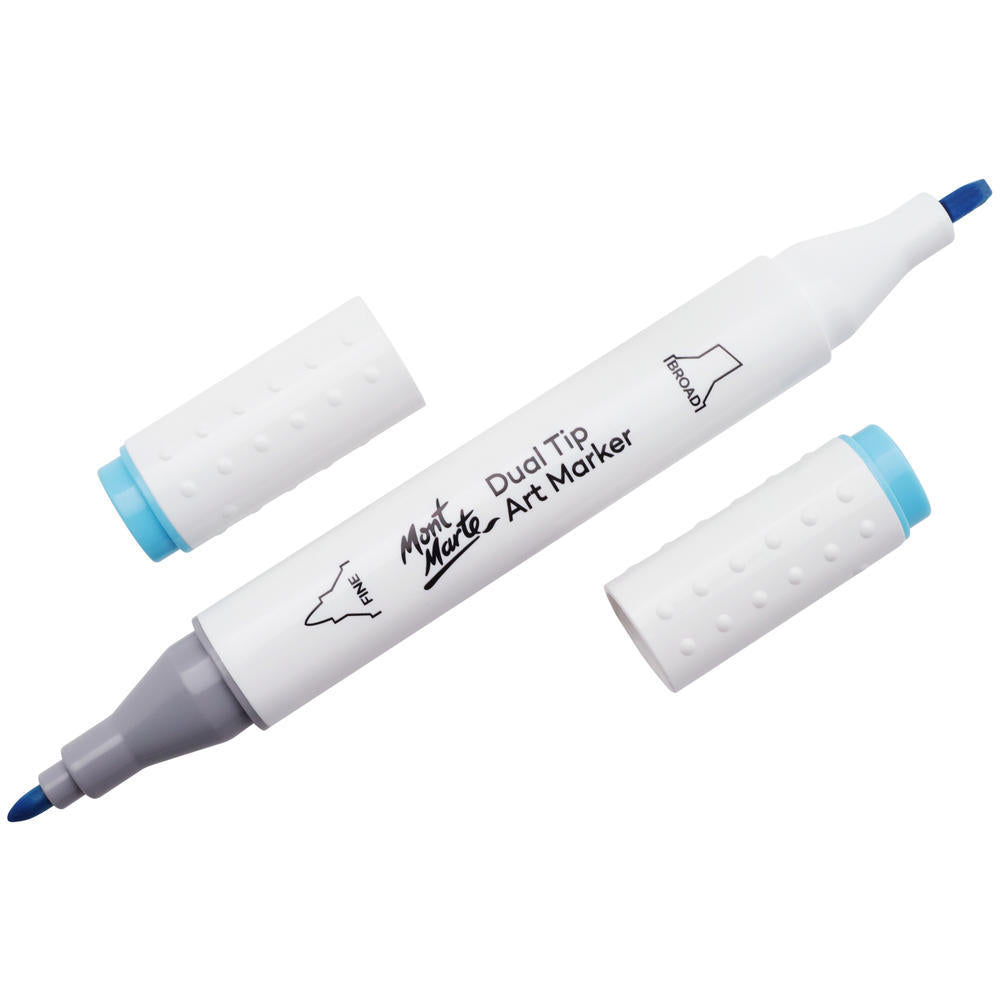 MONT MARTE Dual Tip Alcohol Art Marker - Cyan