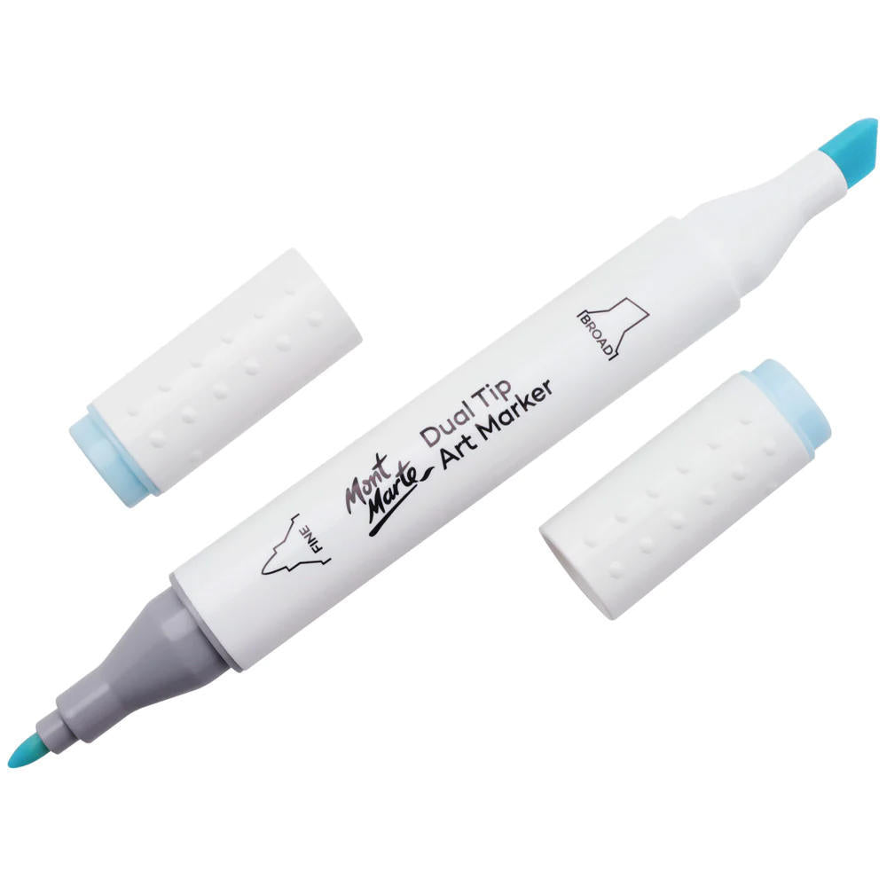 MONT MARTE Dual Tip Alcohol Art Marker - Ice Blue
