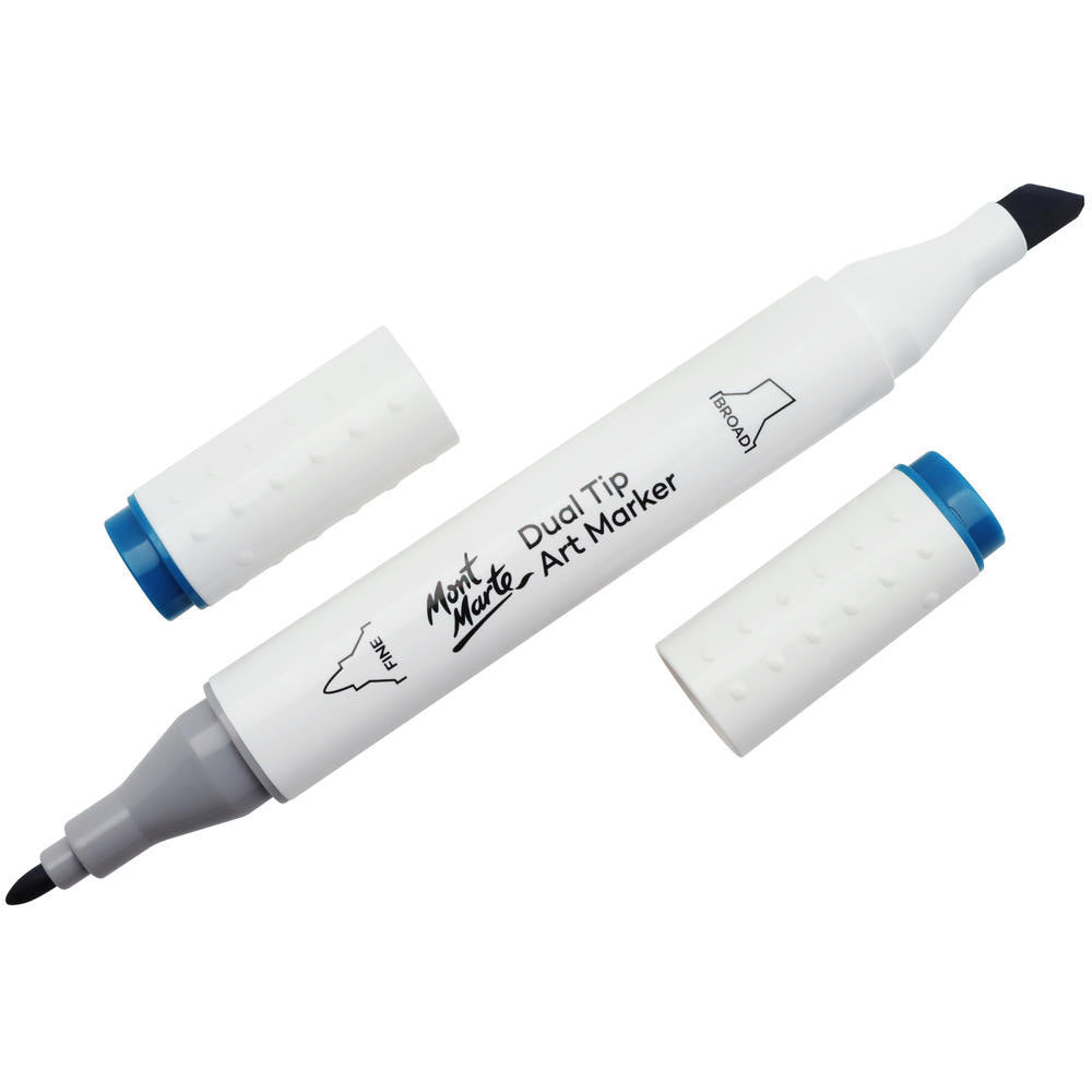 MONT MARTE Dual Tip Alcohol Art Marker - Aegean Blue