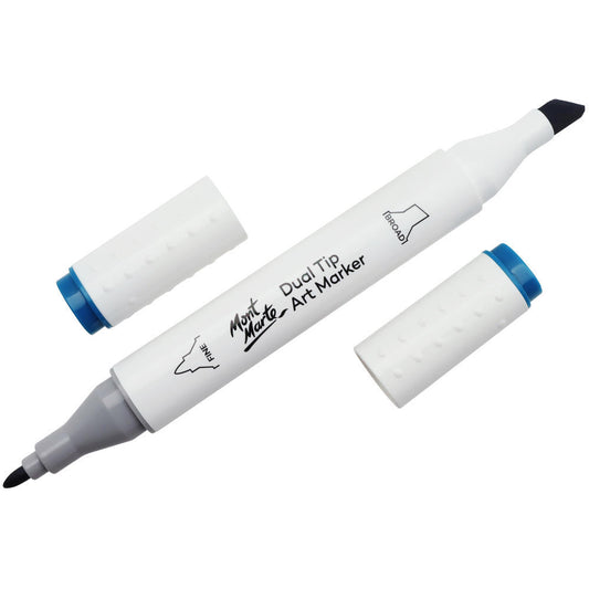 MONT MARTE Dual Tip Alcohol Art Marker - Aegean Blue